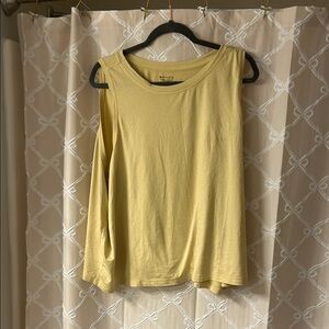 Athelta Soft Yellow Women's Blouse 3x